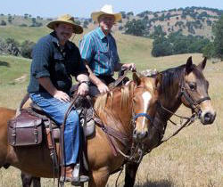 Two BCHC Members on horses
